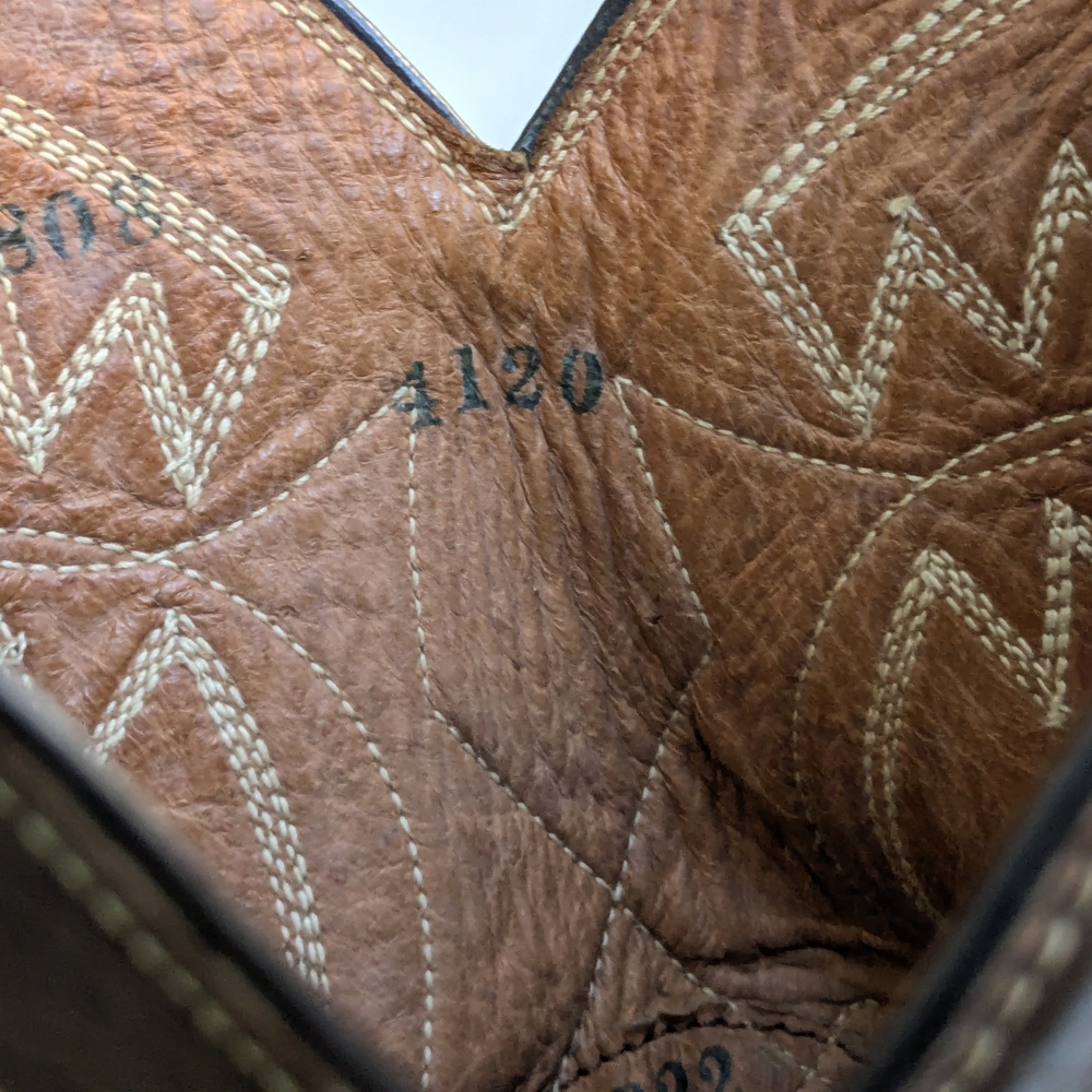 Renegade Cowboy Boots Python Leather Men 12 Brown… - image 4